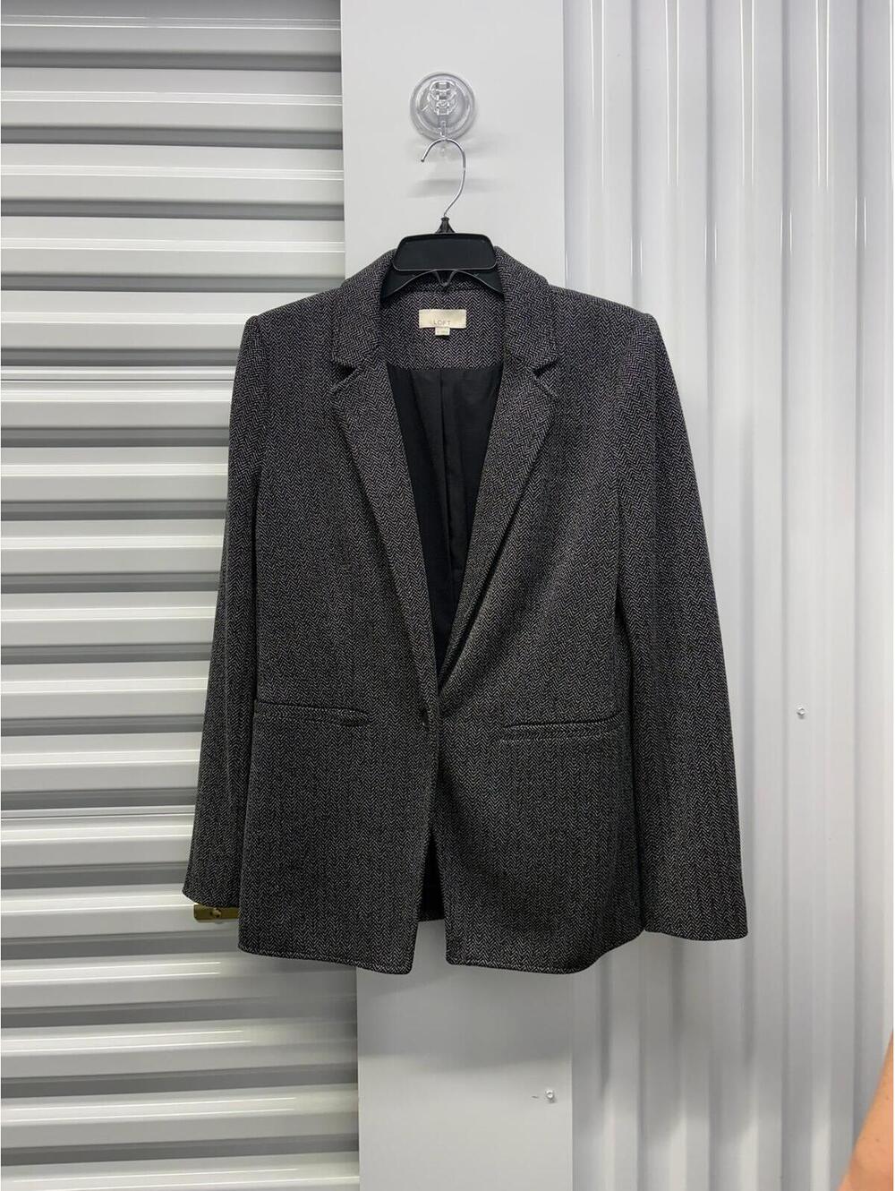 LOFT Women’s Size 8 LOFT Black Tweed Blazer Jacket